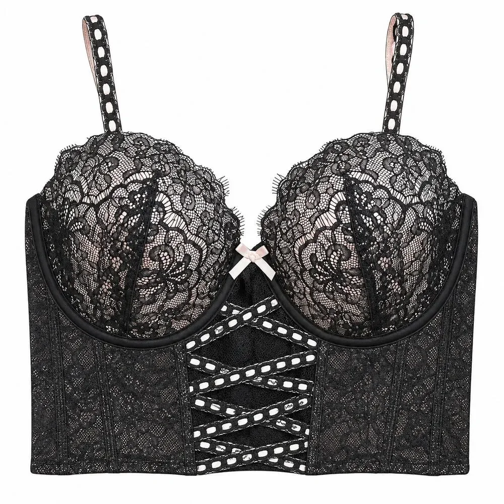 Victoria's Secret Dream Angels Lightly Lined Long Line Bra, S-DD